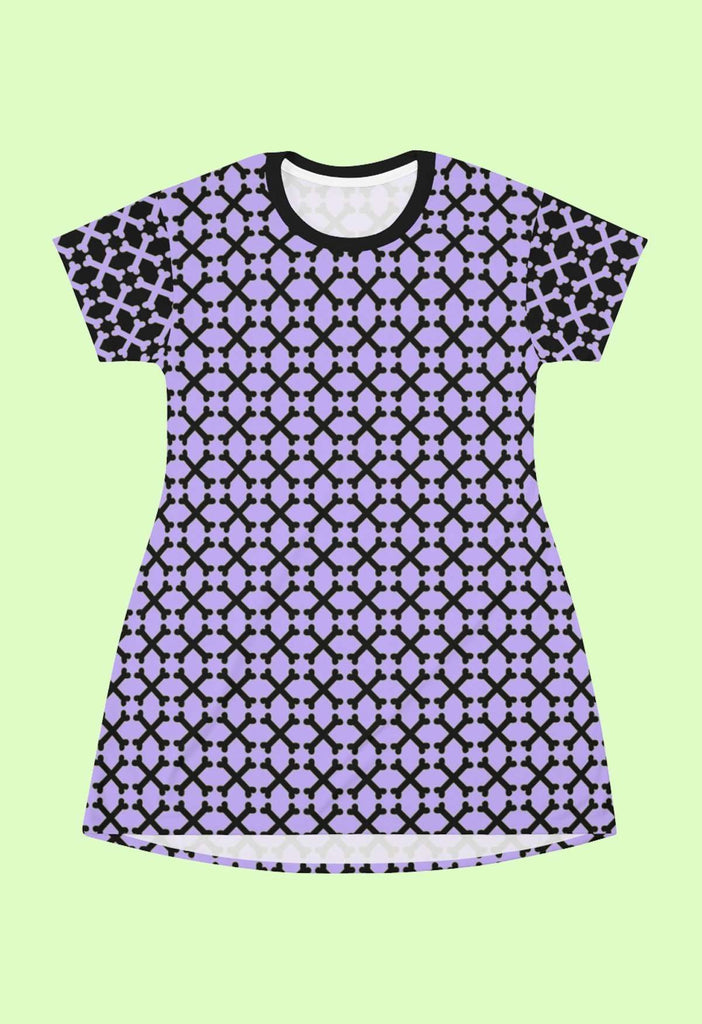 Crossbones Print Tee Mini Dress - HAYLEY ELSAESSER 