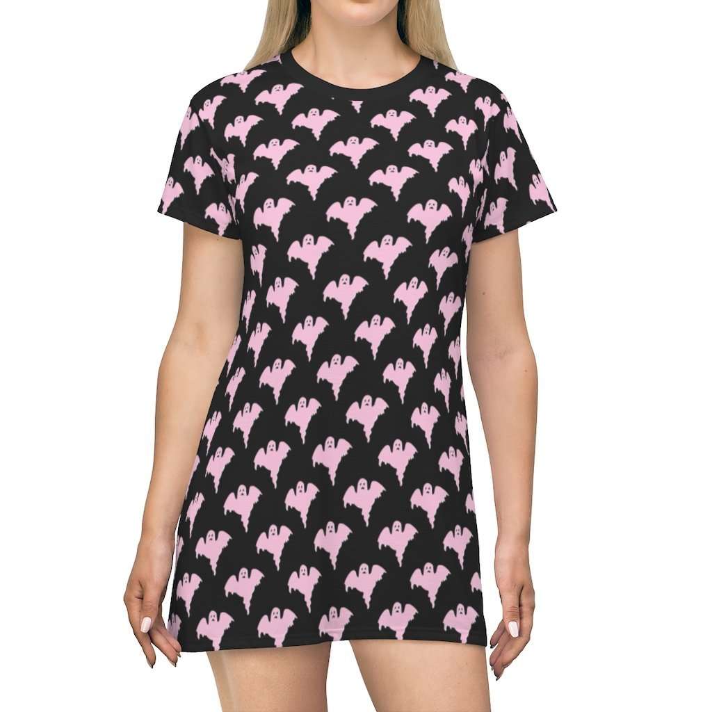 Ghost Print Tee Mini Dress - HAYLEY ELSAESSER 