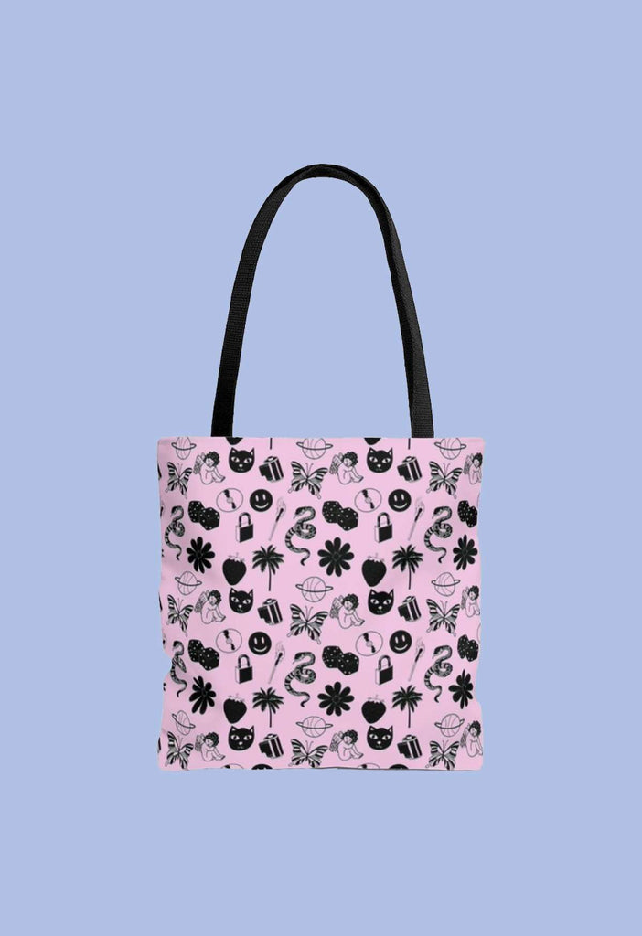 Doodle Print Tote Bag - HAYLEY ELSAESSER 
