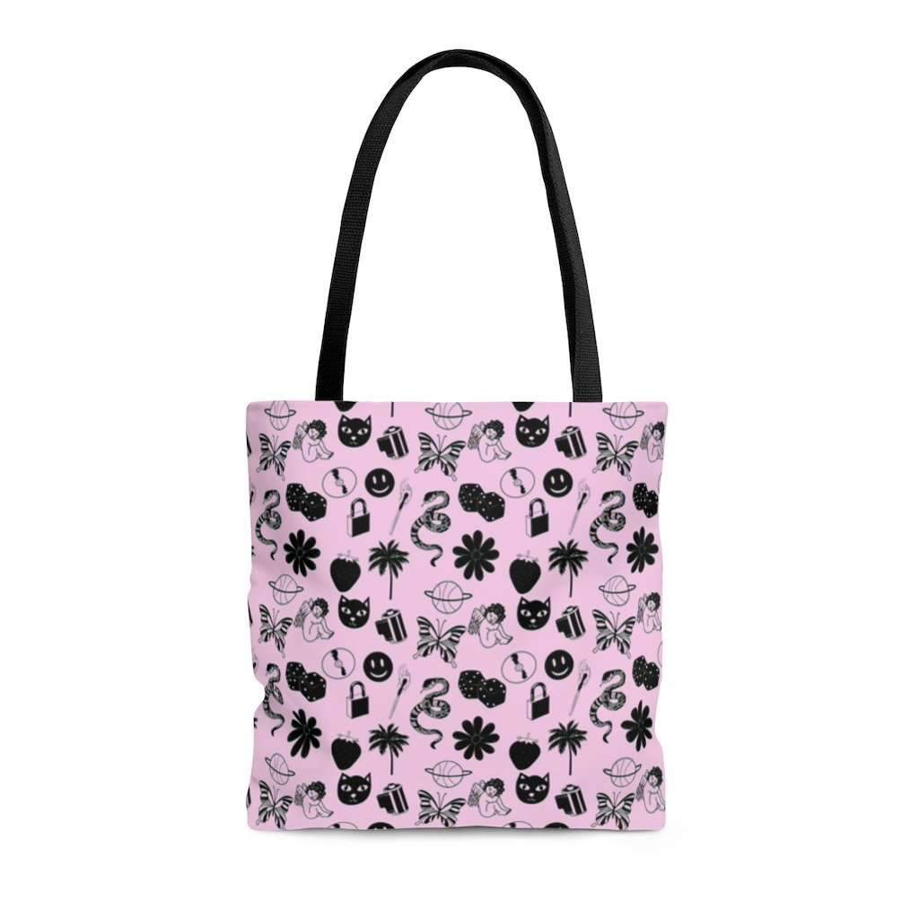Doodle Print Tote Bag - HAYLEY ELSAESSER 