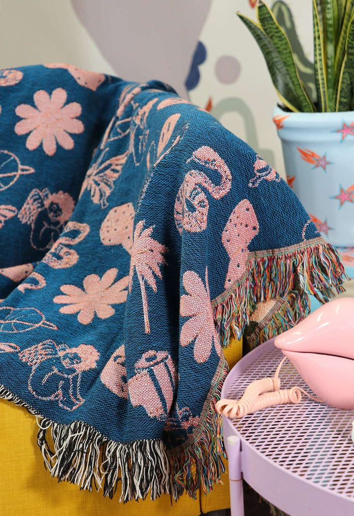 Doodle Woven Throw Blanket - HAYLEY ELSAESSER 