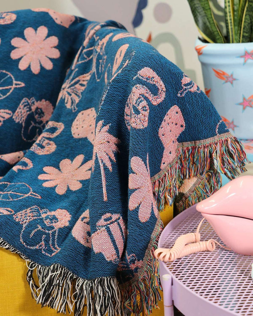 Doodle Woven Throw Blanket - HAYLEY ELSAESSER 