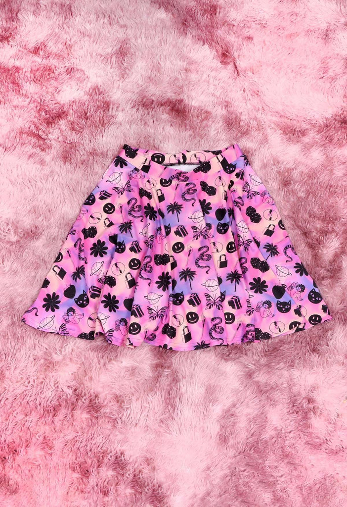 Doodle Print Skirt - HAYLEY ELSAESSER 