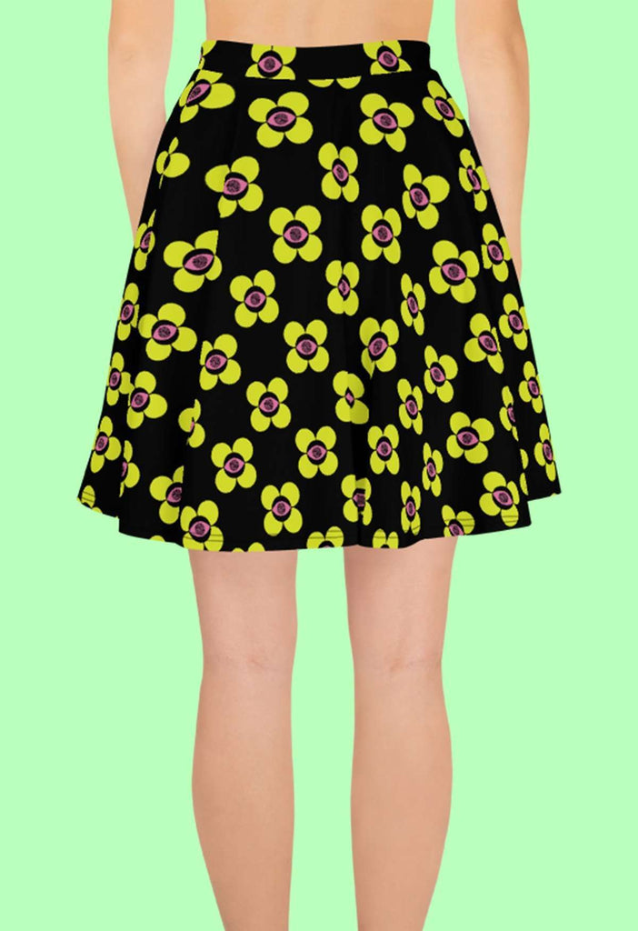 EYE FLOWER PRINT SKIRT - HAYLEY ELSAESSER 