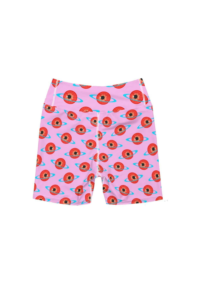 Eyeball Planet Bike Shorts - HAYLEY ELSAESSER 