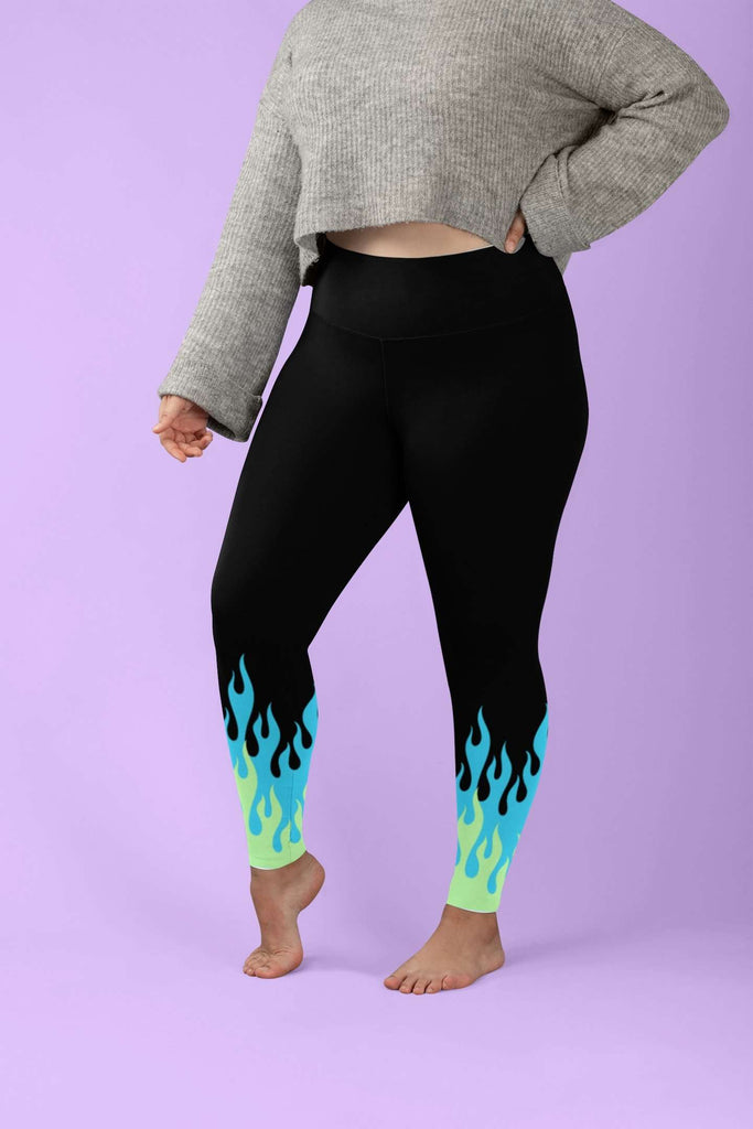 Flame Print Leggings - HAYLEY ELSAESSER 