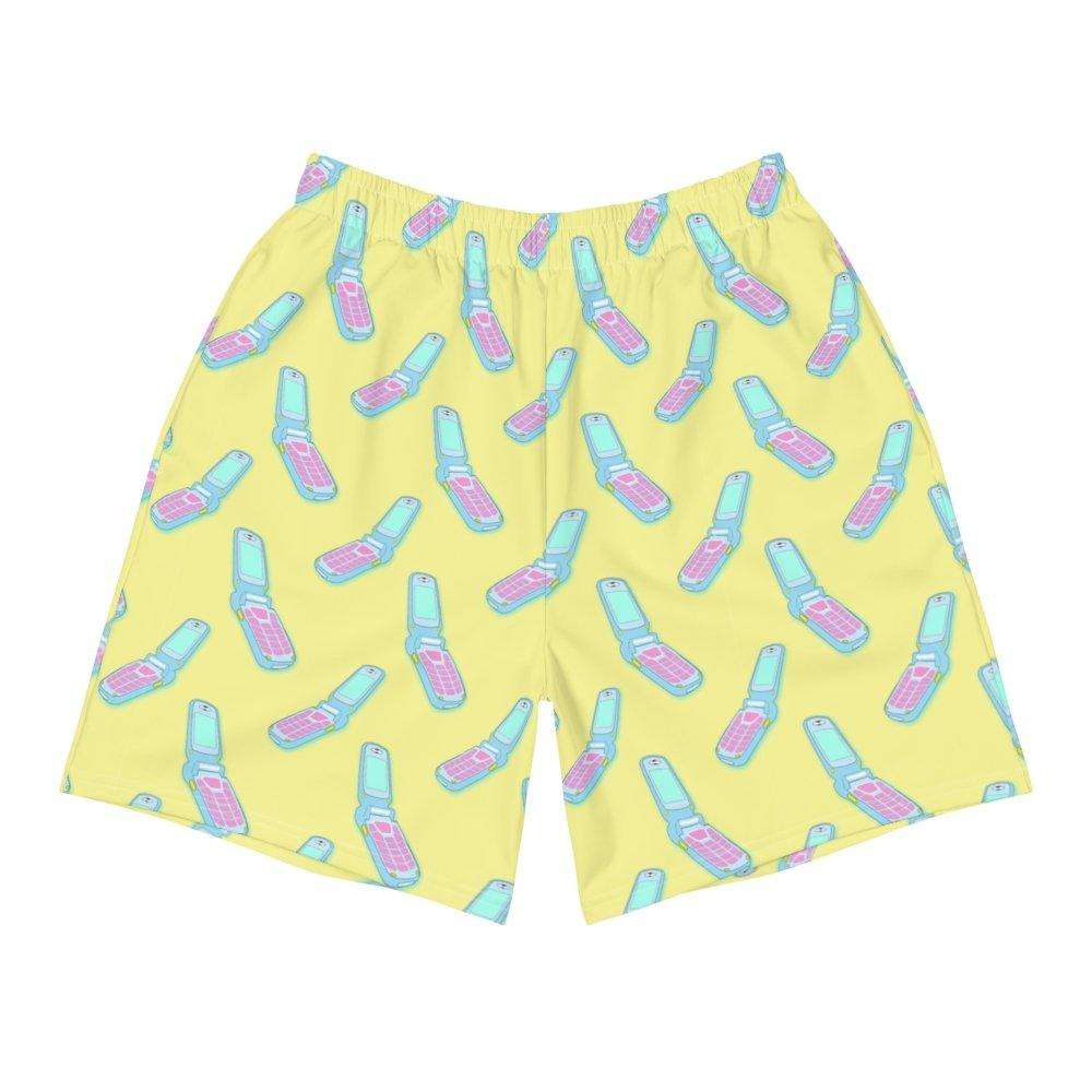 Flip Phone Print Shorts - HAYLEY ELSAESSER 