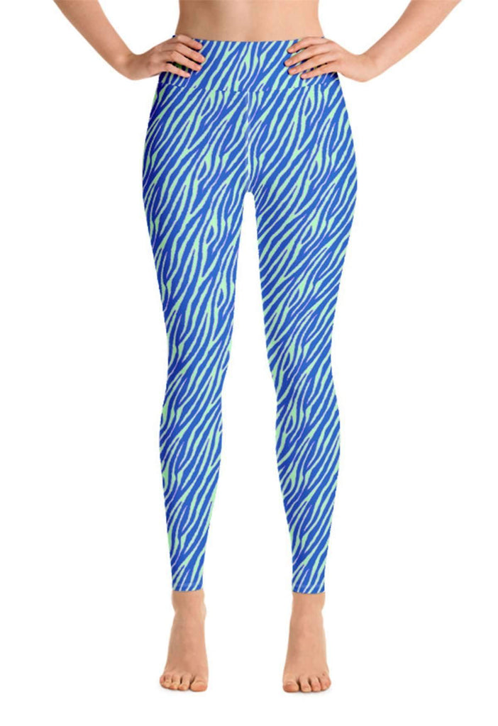 Mint Zebra Print Leggings - HAYLEY ELSAESSER 