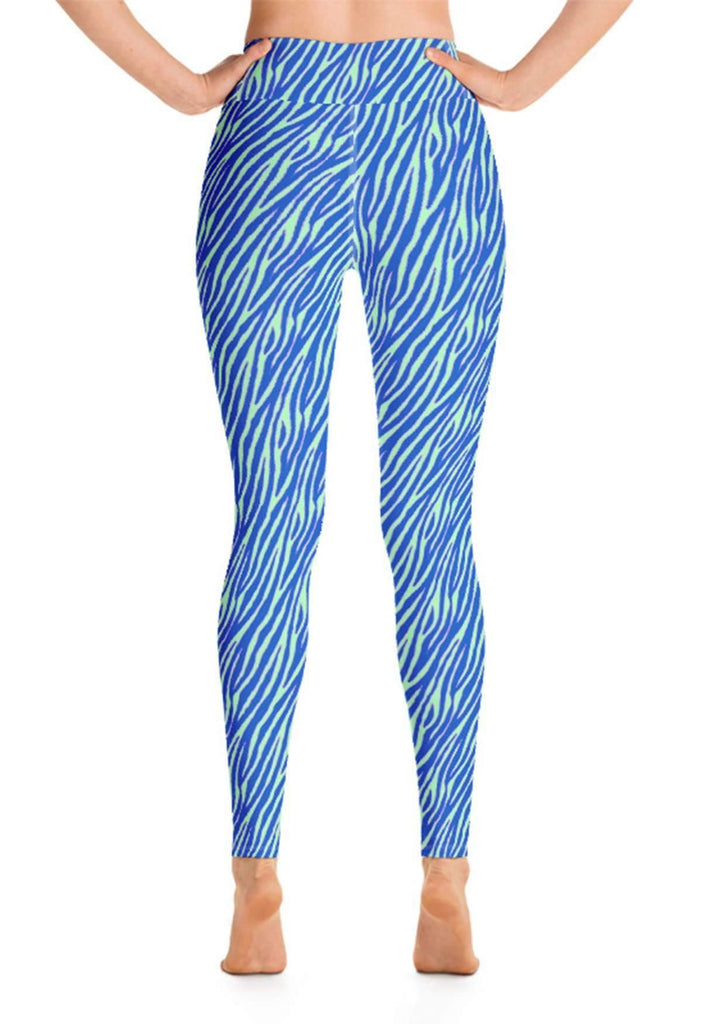 Mint Zebra Print Leggings - HAYLEY ELSAESSER 