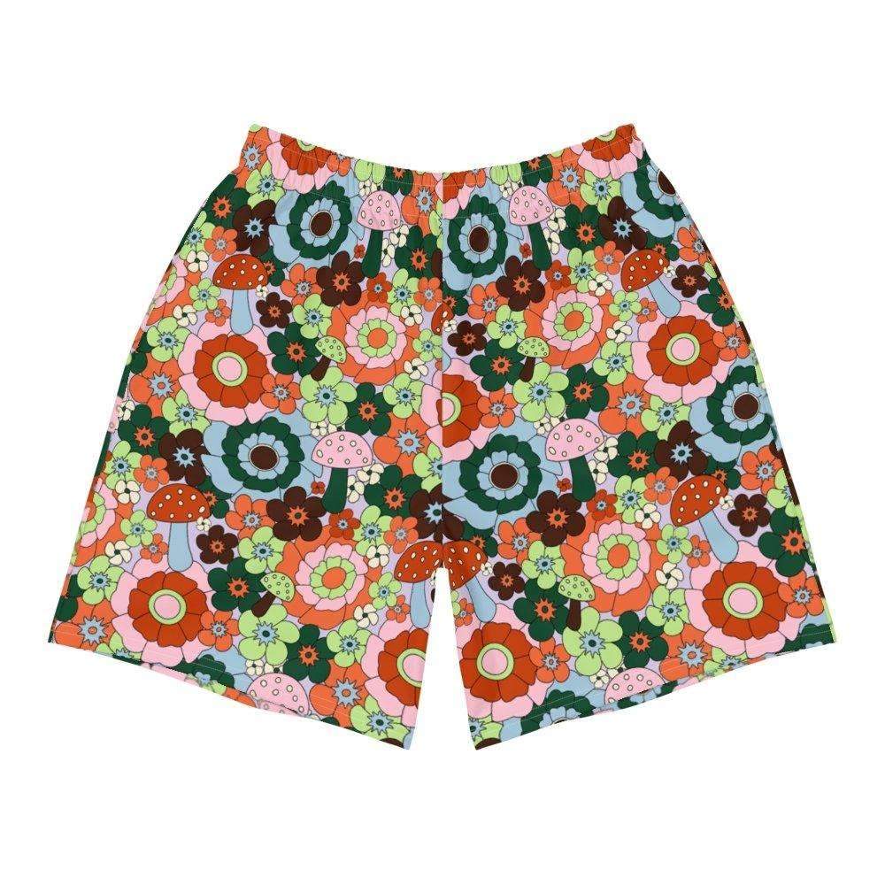 Mushroom Floral Print Shorts - HAYLEY ELSAESSER 