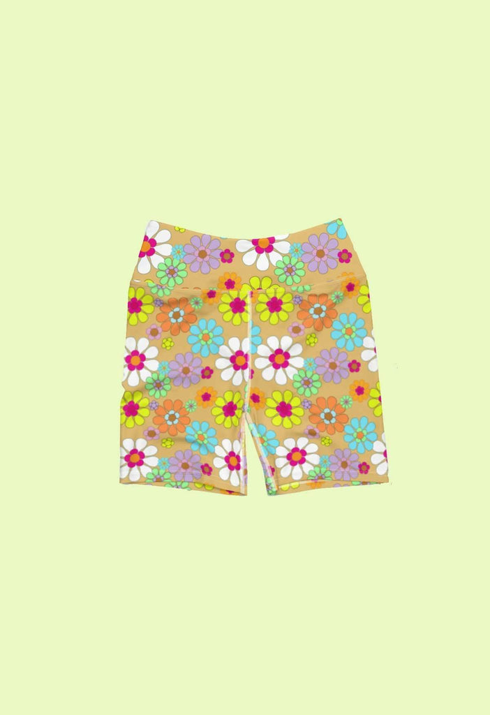 Retro Floral Bike Shorts - HAYLEY ELSAESSER 