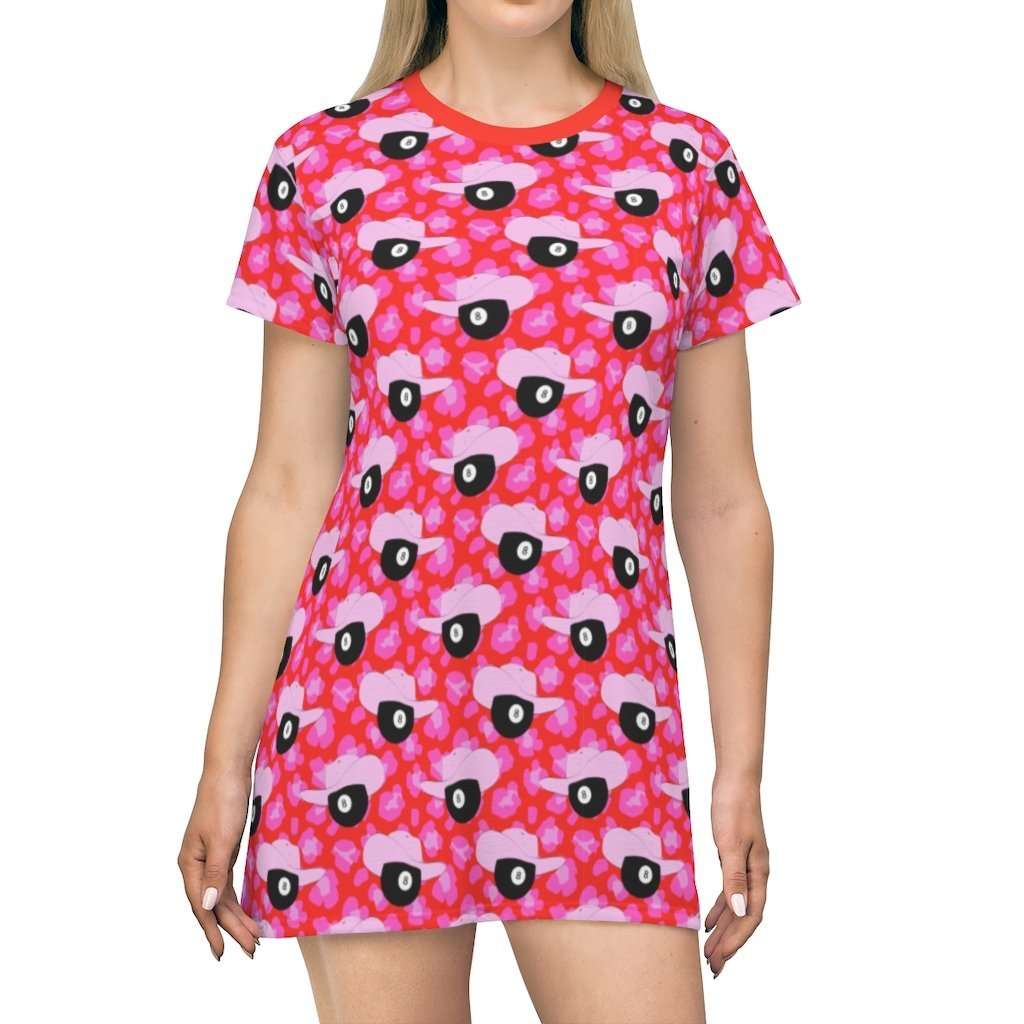 8 Ball Cowboy Print Tee Mini Dress - HAYLEY ELSAESSER 