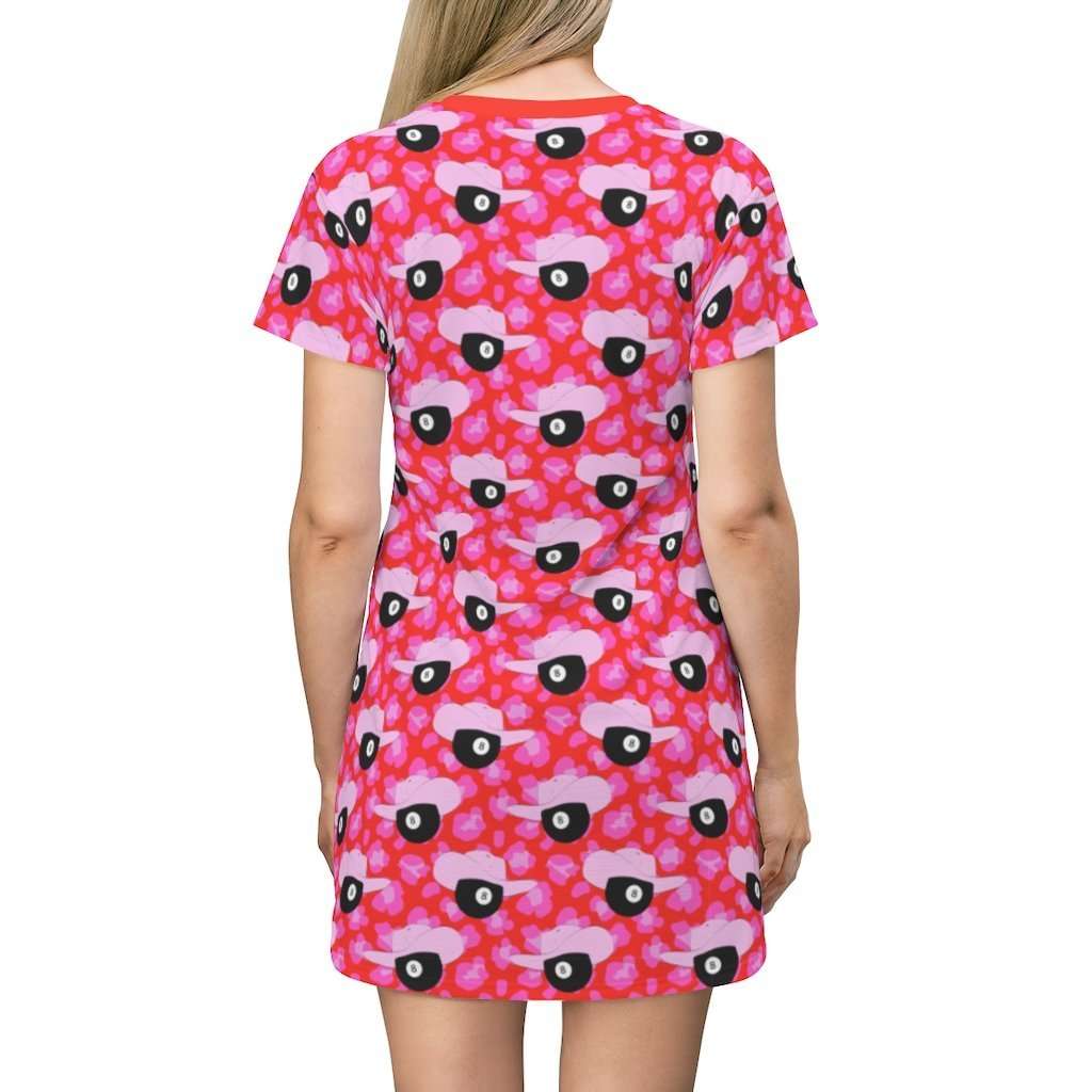 8 Ball Cowboy Print Tee Mini Dress - HAYLEY ELSAESSER 