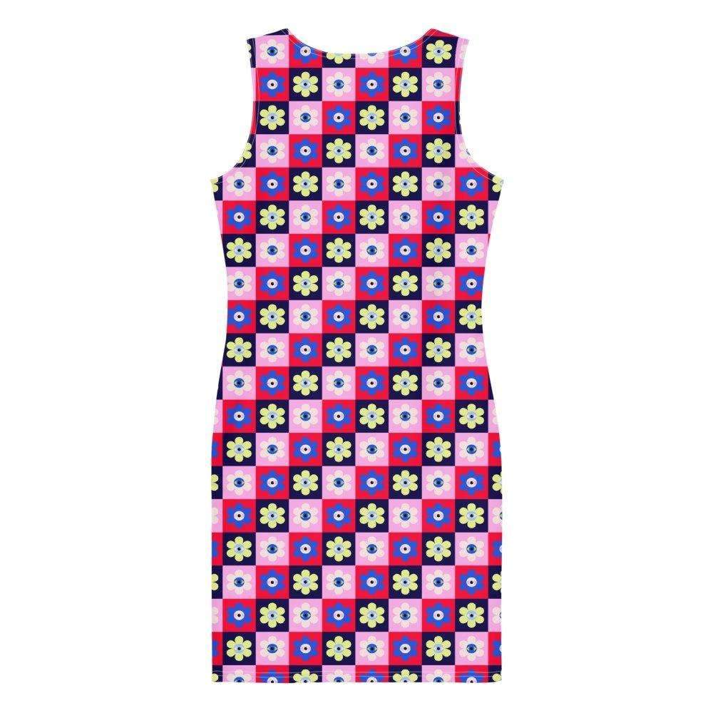 Eye Flower Fitted Dress - HAYLEY ELSAESSER 