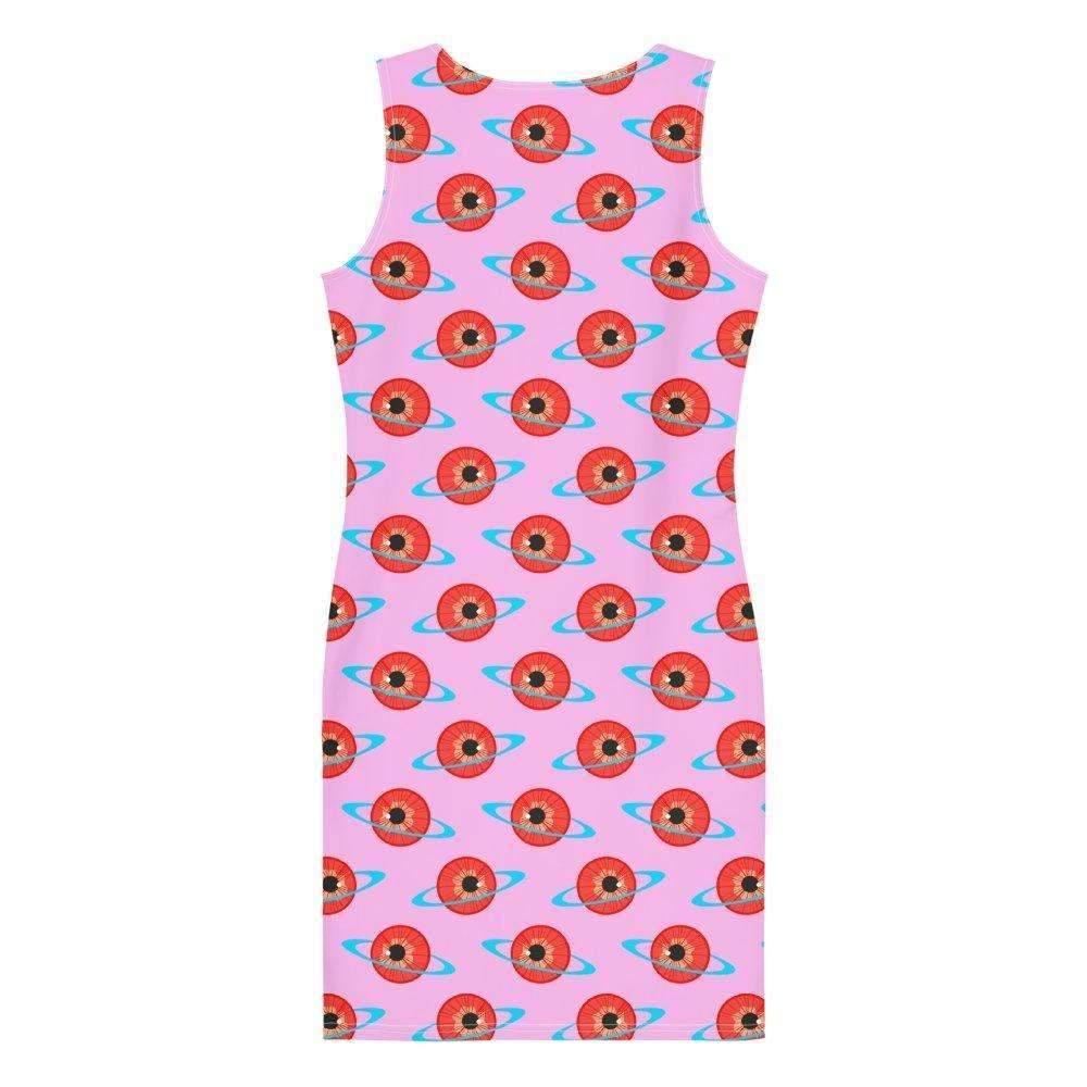 Eyeball Planet Fitted Dress - HAYLEY ELSAESSER 