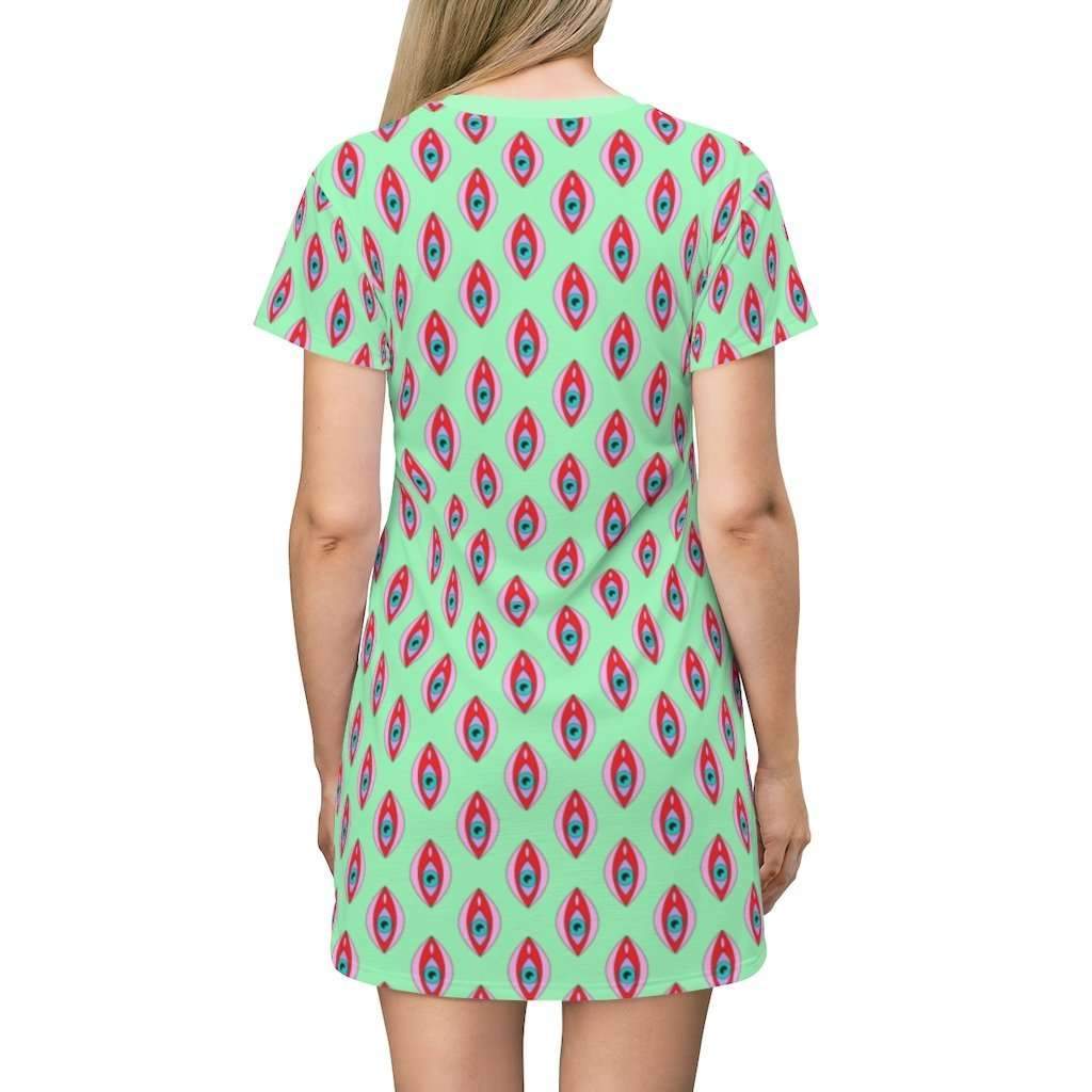 Eyegina Print Mini Tee Dress - HAYLEY ELSAESSER 