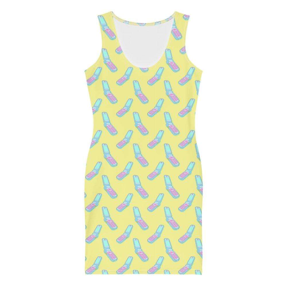 Flip Phone Fitted Dress - HAYLEY ELSAESSER 