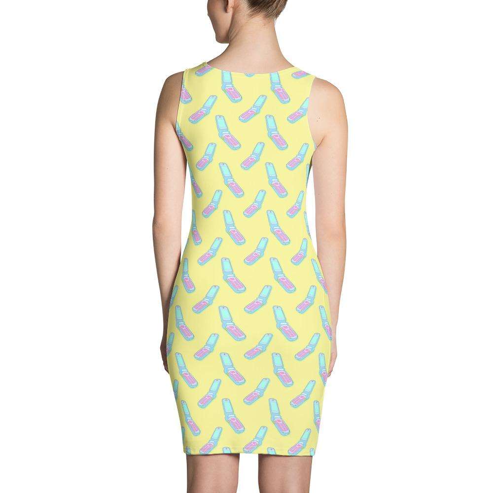 Flip Phone Fitted Dress - HAYLEY ELSAESSER 