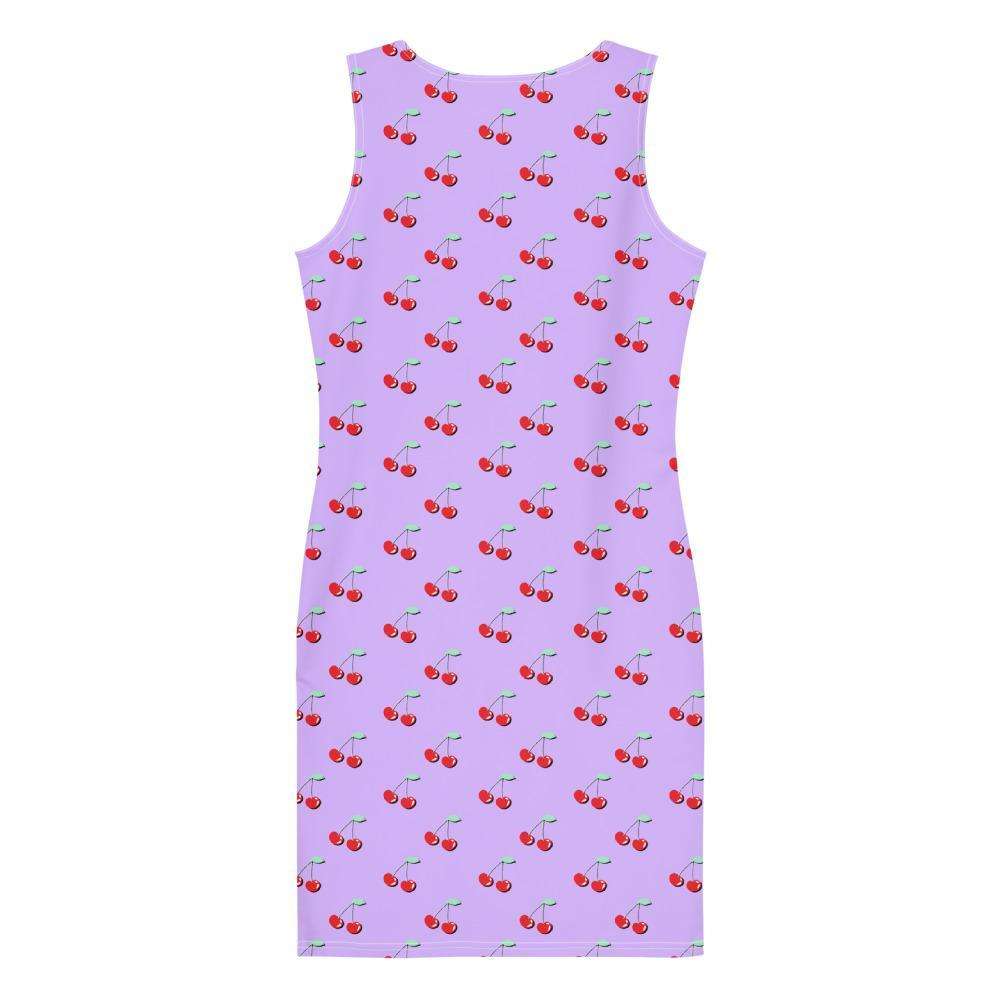 Lilac Cherry Fitted Dress - HAYLEY ELSAESSER 