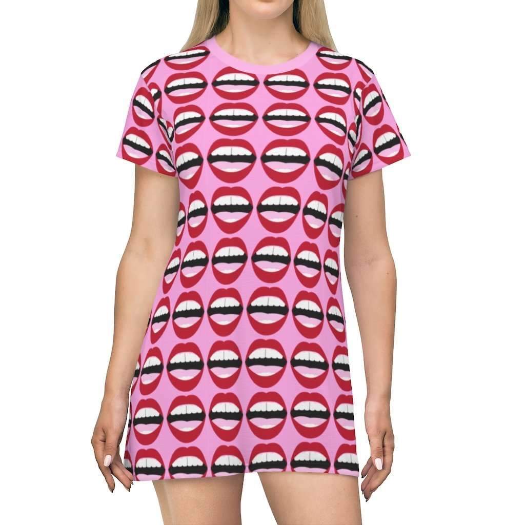 Mouthy Print Tee Mini Dress - HAYLEY ELSAESSER 