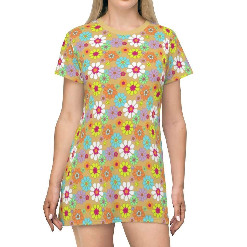 Retro Floral Print Mini Dress - HAYLEY ELSAESSER 