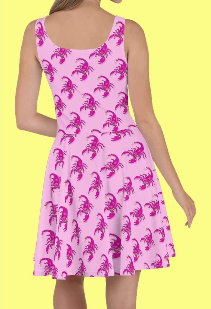 SCORPION PRINT FIT AND FLARE DRESS - HAYLEY ELSAESSER 