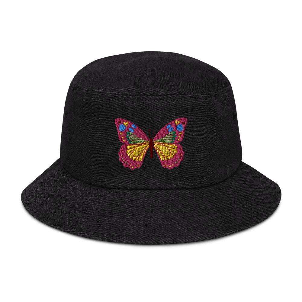 Butterfly Denim Bucket Hat - HAYLEY ELSAESSER 