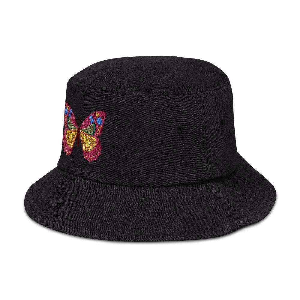 Butterfly Denim Bucket Hat - HAYLEY ELSAESSER 