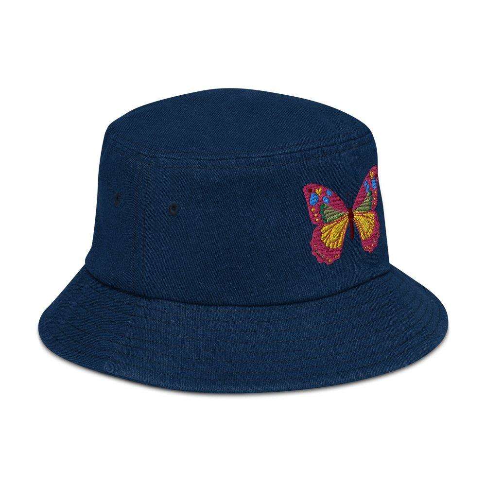 Butterfly Denim Bucket Hat - HAYLEY ELSAESSER 