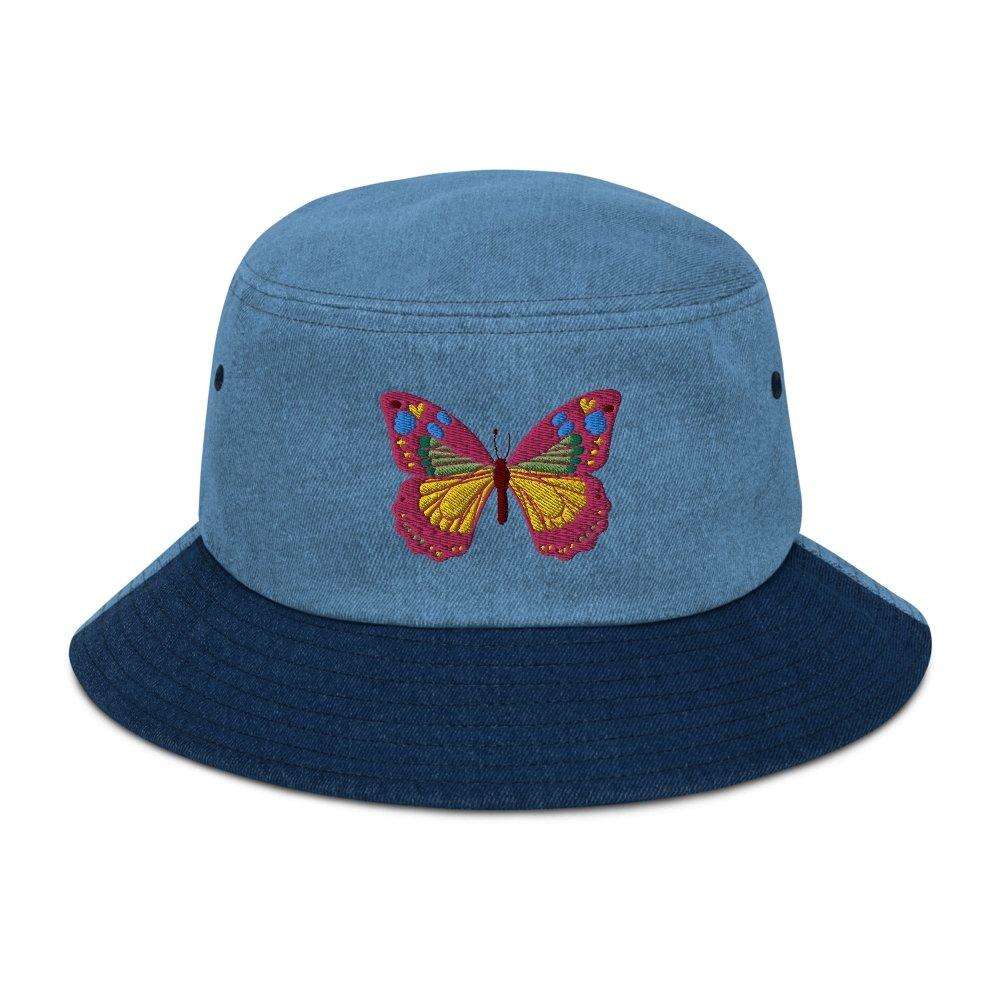 Butterfly Denim Bucket Hat - HAYLEY ELSAESSER 