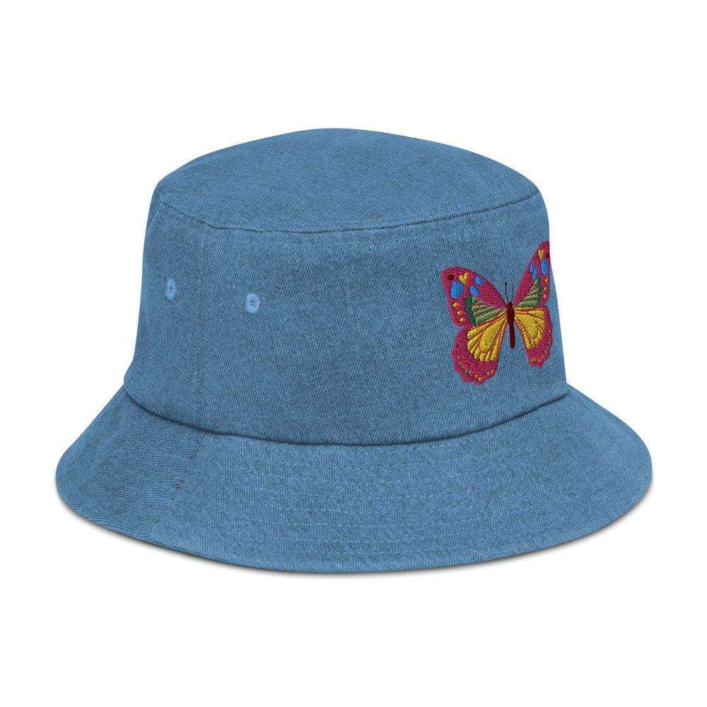 Butterfly Denim Bucket Hat - HAYLEY ELSAESSER 