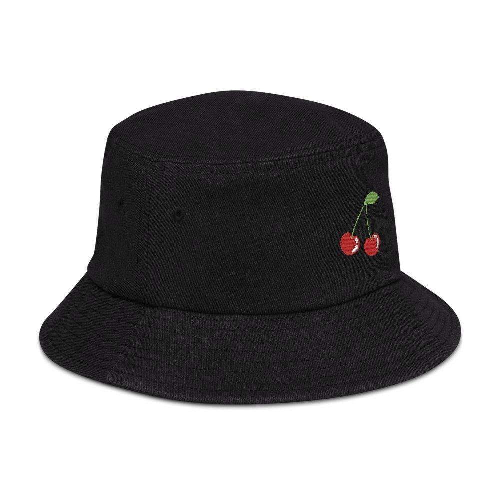 Cherry Denim Bucket Hat - HAYLEY ELSAESSER 