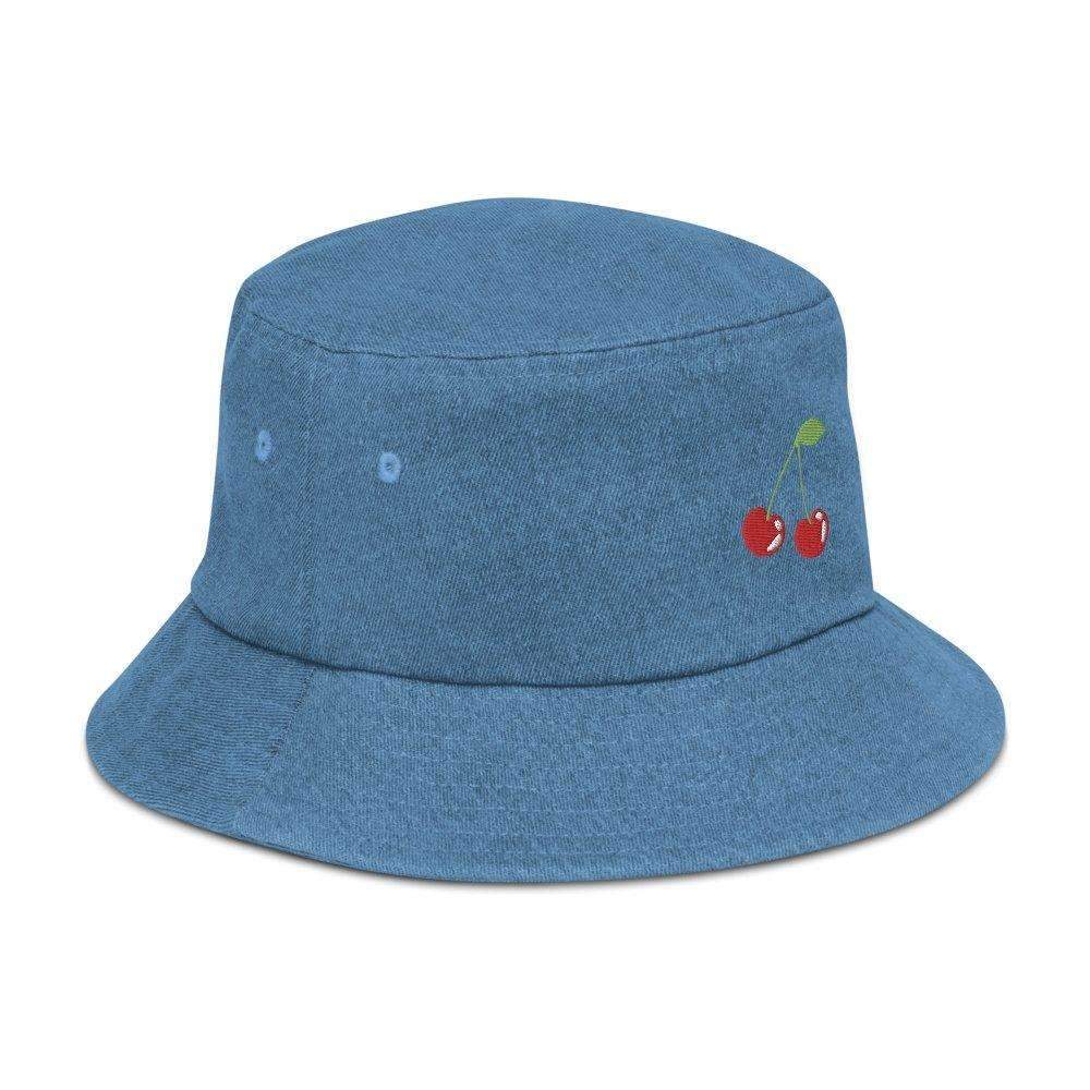Cherry Denim Bucket Hat - HAYLEY ELSAESSER 