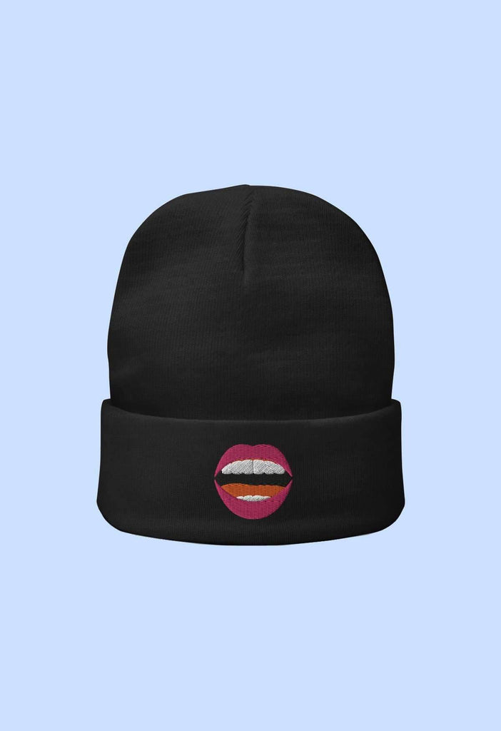 Mouthy Embroidered Beanie - HAYLEY ELSAESSER 