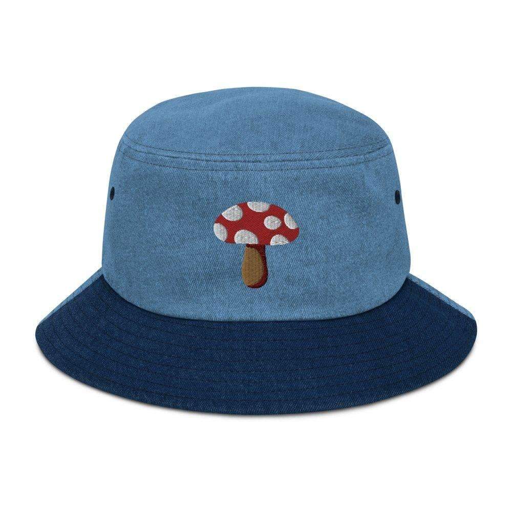 Mushroom Denim Bucket Hat - HAYLEY ELSAESSER 