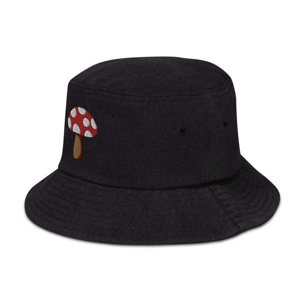 Mushroom Denim Bucket Hat - HAYLEY ELSAESSER 