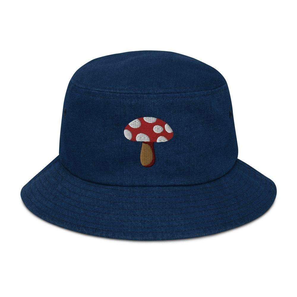 Mushroom Denim Bucket Hat - HAYLEY ELSAESSER 