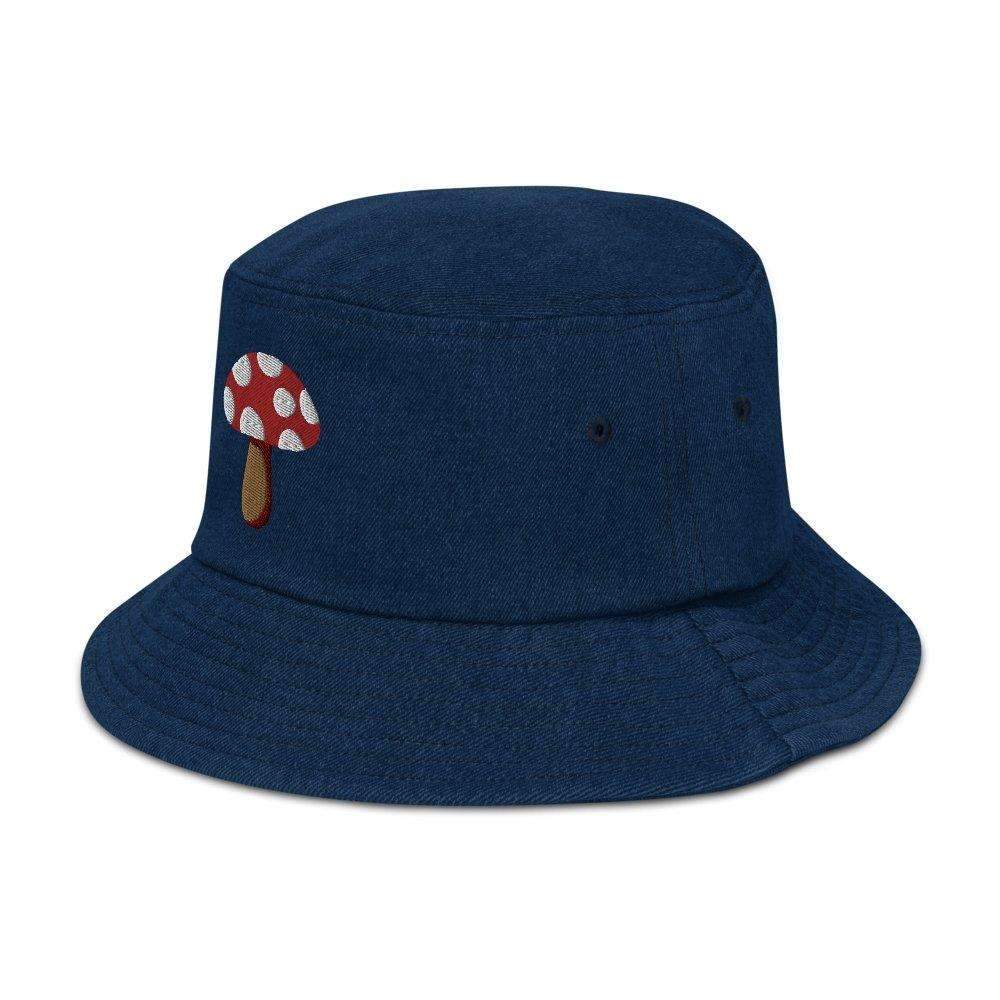 Mushroom Denim Bucket Hat - HAYLEY ELSAESSER 
