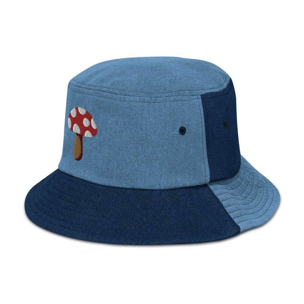 Mushroom Denim Bucket Hat - HAYLEY ELSAESSER 