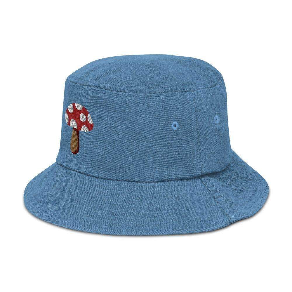 Mushroom Denim Bucket Hat - HAYLEY ELSAESSER 