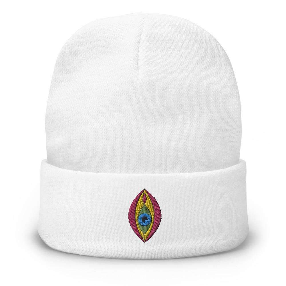 Eyegina Embroidered Beanie - HAYLEY ELSAESSER 