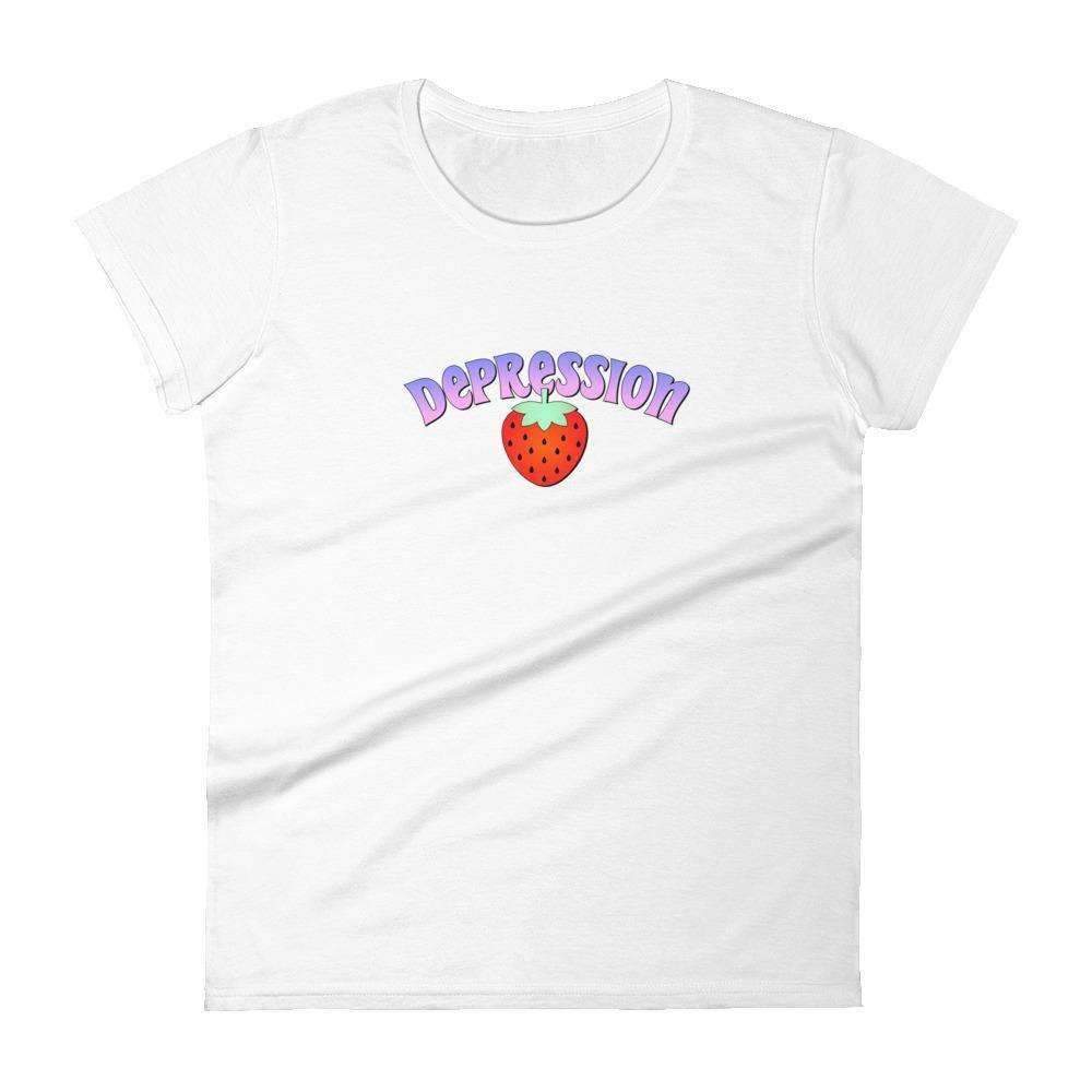 Depression Fitted Baby Tee - HAYLEY ELSAESSER 