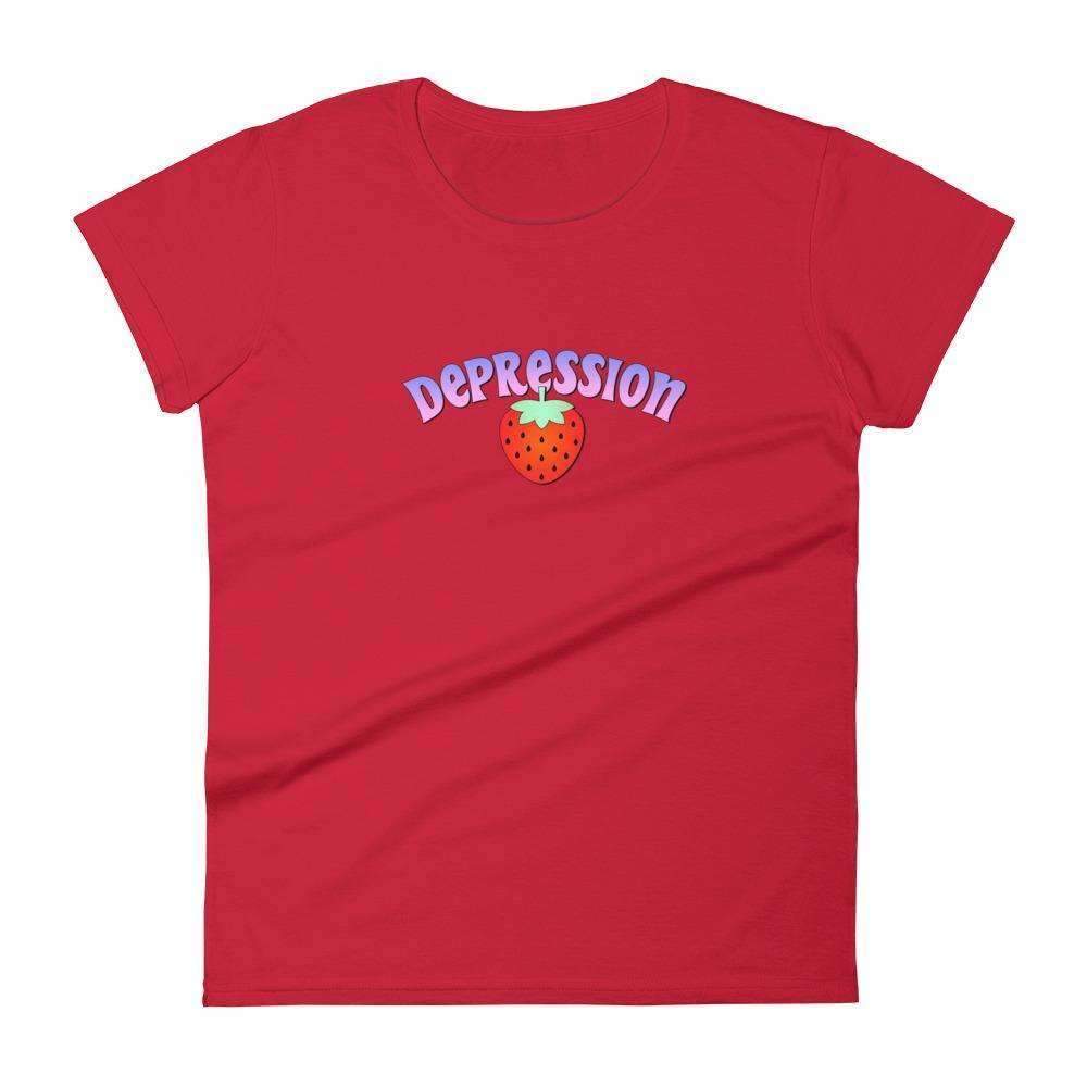 Depression Fitted Baby Tee - HAYLEY ELSAESSER 