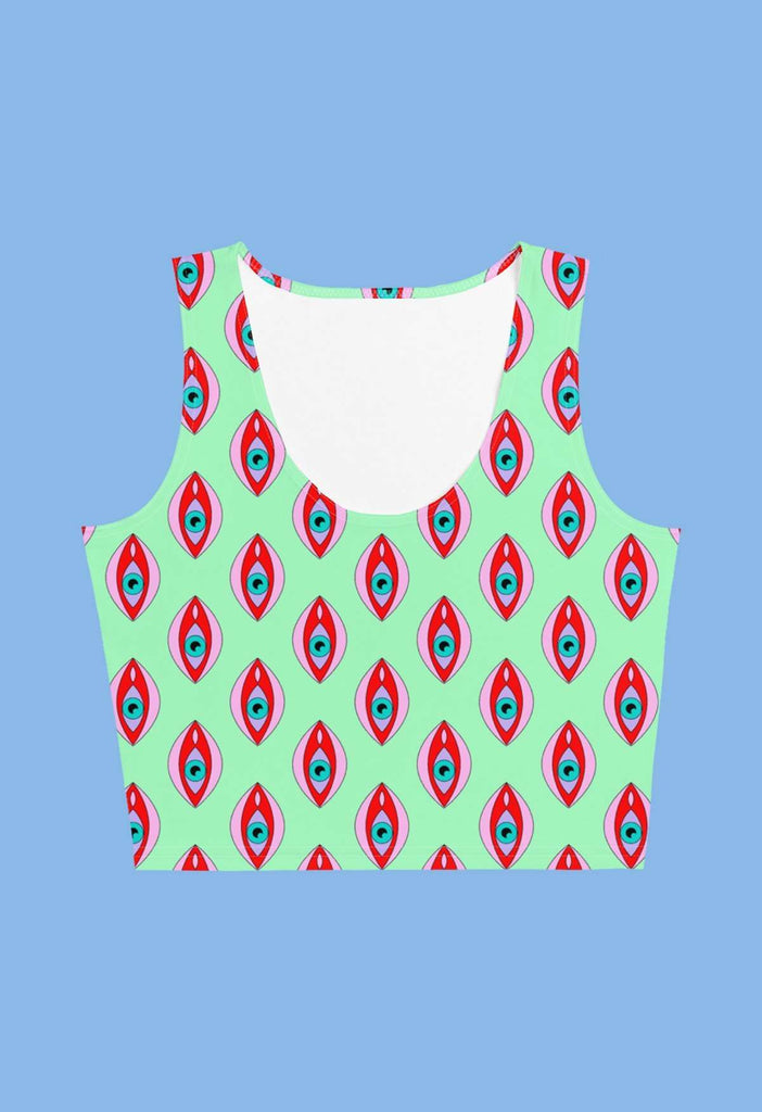 Eyegina Print Crop Tank - HAYLEY ELSAESSER 