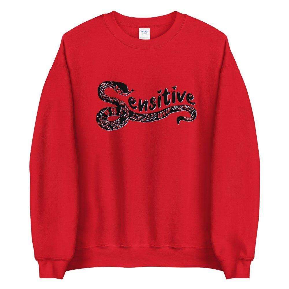 Sensitive Snake Crewneck Sweatshirt Black - HAYLEY ELSAESSER 