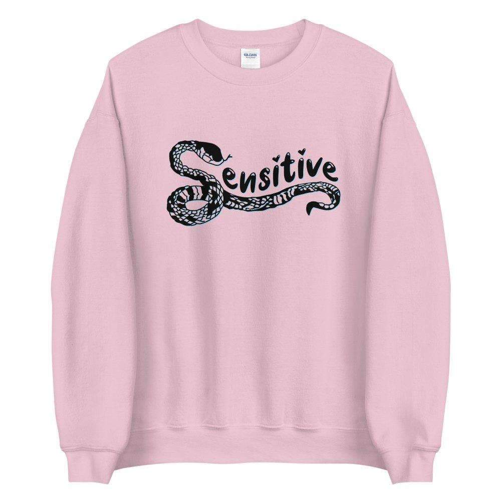 Sensitive Snake Crewneck Sweatshirt Black - HAYLEY ELSAESSER 