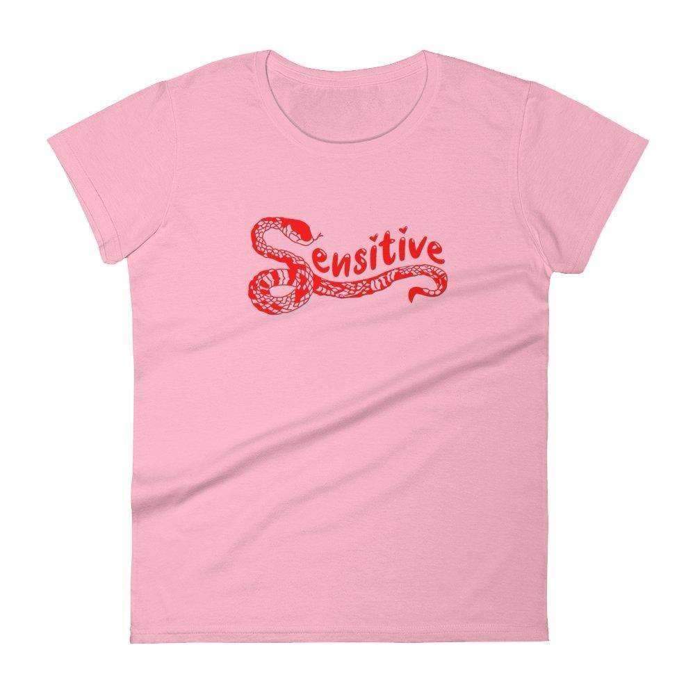 Sensitive Snake Fitted Baby Tee - HAYLEY ELSAESSER 