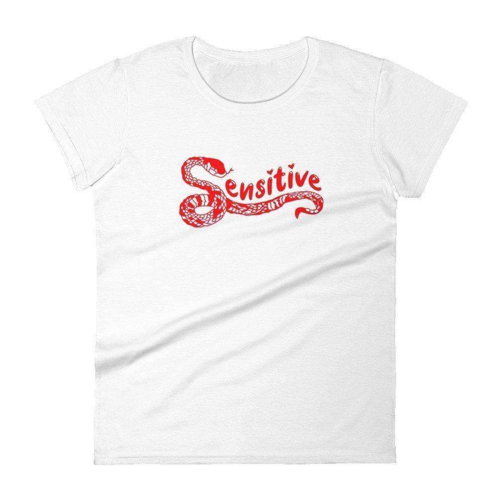 Sensitive Snake Fitted Baby Tee - HAYLEY ELSAESSER 