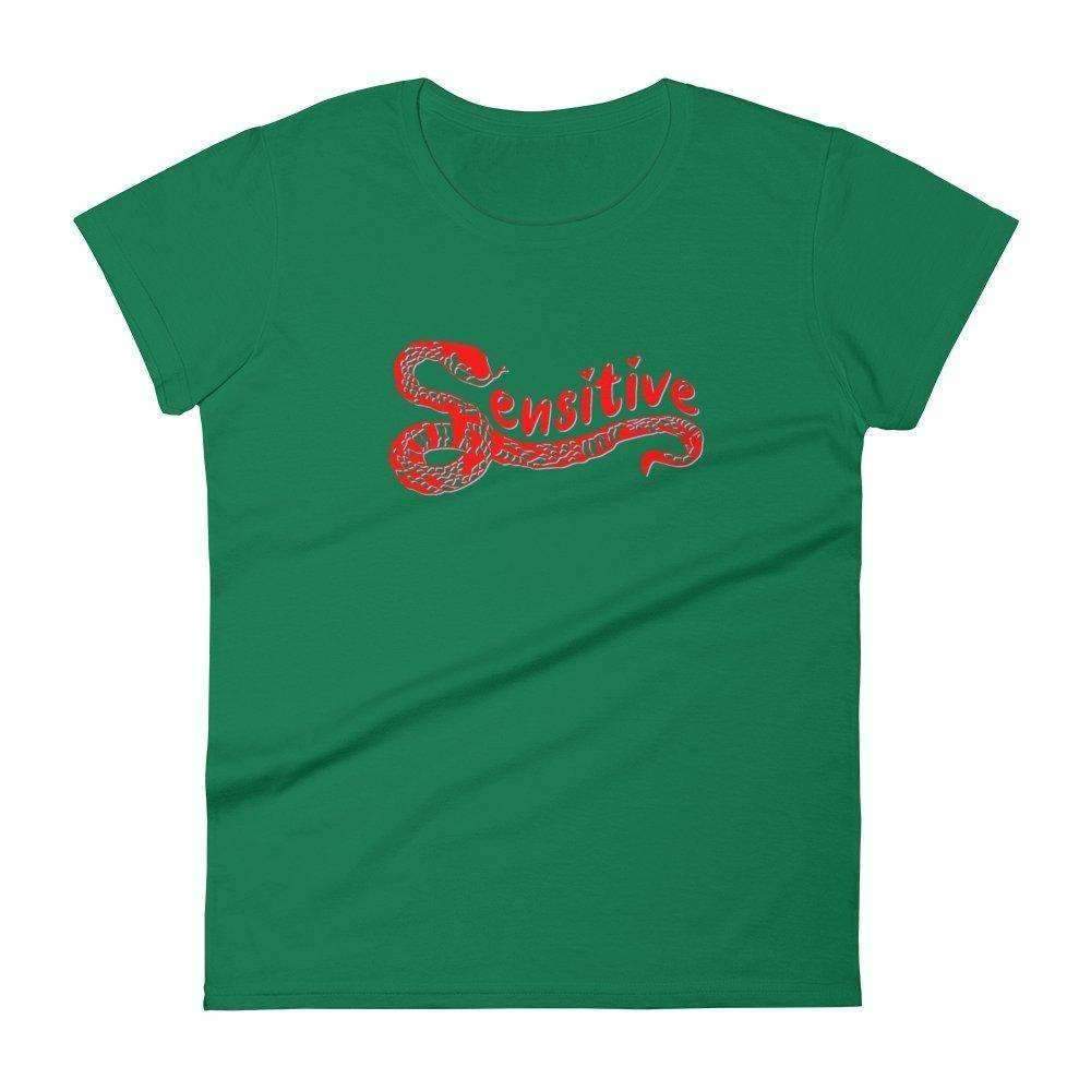 Sensitive Snake Fitted Baby Tee - HAYLEY ELSAESSER 