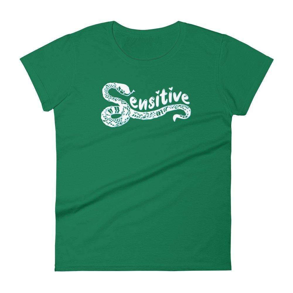 Sensitive Snake Fitted Baby Tee w - HAYLEY ELSAESSER 